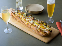Mega Linguica Dog with Shinshu Mushrooms and Nozawana Pickles