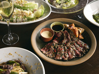 【CHEFS COURSE  PARTY PLAN】 前菜5種、パスタ、黒毛和牛のステーキ、デザート含む全8品