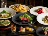 ＜タイムセール10%OFF＞【大切な接待・会食に】牛と魚のWメイン Premiumコース全8品＋3時間飲み放題＆食後のカフェ付