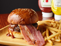 【Omi Beef】 BBQ Bacon Burger
