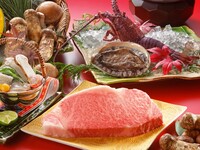 ■■■　 魚介の踊り焼と極上牛季節コース　~錦秋~　■■■　　　　　　　　　　　　　　★期間限定10月1日(木)～10月31日(土)迄