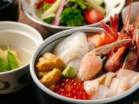 《ディナー》　函館海鮮丼御膳