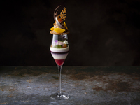 9/18 [Autumn Parfait “Marrons & Cassis”] An evening parfait available exclusively at the bar