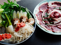 【無料送迎付】お座敷「ぼたん鍋」プラン