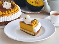 [Starting 9/2] Drink Set / Halloween Ghost Pumpkin Pudding Pie