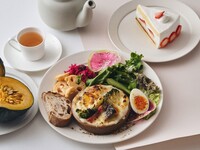 【デザート＆ドリンク付きのスペシャルランチ】かぼちゃとベーコンのホワイトクリームグラタン