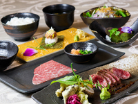 【WEB予約限定】祥福コース A5ランク神戸牛ステーキと焼きしゃぶで楽しむカジュアルコース　全7品