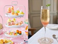 9月限定！【土日祝】桃のノンアルコールカクテル付桃とメロンづくしのバカンス・アフタヌーンティー（2時間カフェフリー6/24～）