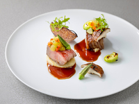 9/19～23限定Menu de saison 季節のフレンチコース（メイン黒毛和牛ロース肉）乾杯用１ドリンク付き