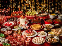 【11月1日～1月11日 平日限定】<ランチ>特別優待／～Xmasスイーツビュッフェ～🍓いちごとチョコのマリアージュ🍫　6300円→5900円に（1日10名・オンライン決済専用）