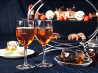 ◆10-11月／平日＜パン食べ放題＞◆【カウンター席限定／嬉しい特典付き】Cherry Afternoon Tea「Romeo x Juliet」with ハーゲンダッツ​　TWG Tea 11種類フリーフロー