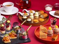 An autumn afternoon tea featuring chestnuts and purple sweet potatoes