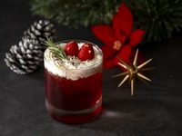 [Includes Christmas cocktail] Amaou Strawberry Afternoon Tea – Christmas Edition & 25 types of free-flowing coffee | 10,000 yen