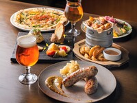 【Plan Estándar】 “Menú Barley Night” con 5 platos y 8 variedades + bebidas ilimitadas durante 2 horas: 5.800 yenes