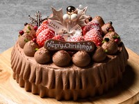 ◆事前決済／12/16まで◆【Christmas Cake 2026】チョコレートクラウン 5号＜いちごサンド＞（約 15㎝）