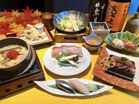 [Starting 9/24!] Limited to September and October! Savor the flavors of autumn♪ Autumn foliage course: “Small hot pot with matsutake mushrooms and fall yellowtail” and “Wagyu beef steak & rice cooked in a clay pot with fall salmon and salmon roe” – 5,890 yen (excluding tax)