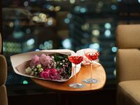 【YOKOHAMA PRECIOUS FLOWERS】 Flower bouquet + 2 original cocktails (plan for 2 people)