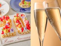 10月限定【平日】乾杯酒・ナンバーケーキ付ランチ★食後のカフェフリープレゼント！前菜・パスタ・選べるメイン等記念日ランチ全4品（SEASON LUNCH）