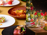 12/21・23【薔薇の花装飾＆Xmasツリー個室】🥂モエ＆シャンドンで乾杯🥂◆キャビア・黒トリュフ・フォアグラの世界三大珍味を堪能◆蝦夷アワビ、オマール海老と国産牛の全7品-Haute cuisine-