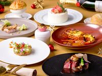 🎄早割10%OFF🎄12/21・23【窓際確約＆Xmasケーキ付き】🥂モエ＆シャンドンで乾杯🥂◆キャビア・黒トリュフ・フォアグラの世界三大珍味を堪能◆蝦夷アワビ、オマール海老と国産牛の全7品-Haute cuisine-
