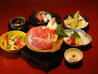 【ご接待/ご会食/神戸牛】会席特選神戸牛のすき焼き・握り寿司コース 9500円