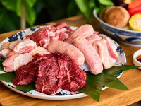 【DINNER | AGU PORK BBQ】 Agu pork and Ryukyu Wagyu BBQ set featuring 5 dishes