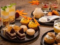【平日：天空のアフタヌーンティー】季節のティーフードや鮮魚カルパッチョ＋選べるドリンク付き