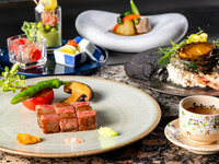 【Includes 3 Paired Wines ◆ Limited Time】Kokihi－ Yonezawa Wagyu and Abalone Teppanyaki Course