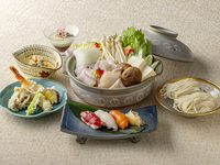 《11,12月》松風四季彩 ～冬の味覚 タマクエ鍋と天婦羅・握り寿司～