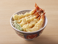 Large shrimp tempura bowl