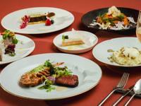 【Xmas2026】シャンパーニュハーフボトル＋豪華前菜＋トリュフ料理＋パスタ＋メイン＋クリスマスケーキ＋カフェ