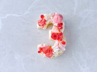【12/1～】お祝いを華やかに彩るナンバーケーキ（1桁・メッセージプレート付き）