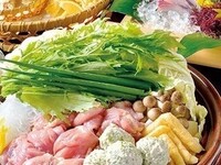 【ご宴会/大皿/歓送迎会】大山鶏とつくねのハリハリ鍋(全8品)2時間飲み放題付き6500円