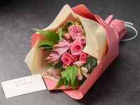 Mini bouquet & message card